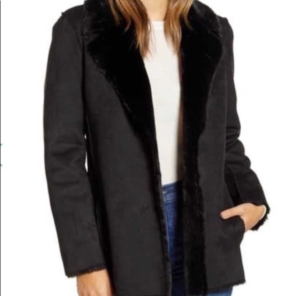 Faux fur jacket